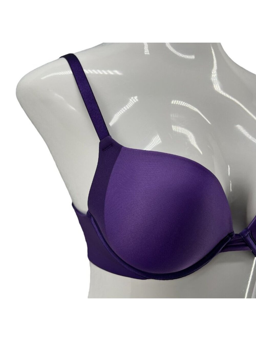Maidenform 34D Underwire Contour Bra T-Shirt Purple Soft Cup EUC RN 27701 - Picture 3 of 13